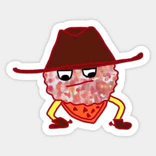 The Funniest Little Cowboy Monster Sticker